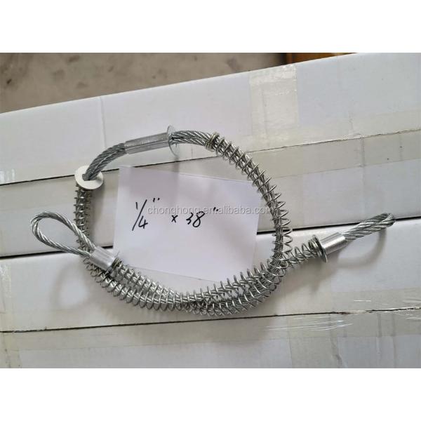 1/8 Hose to Hose Cable Hose Restraints Whip Check for 1/4 Diameter 20 Cable Length Galvanized Loops