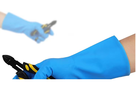 13 Mil Blue Nitrile Glove Household Cleaning Chemical Resistant Gloves
