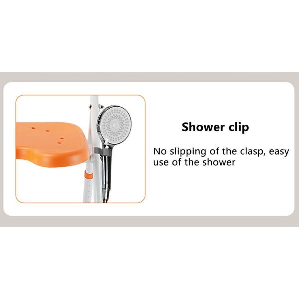 Foldable Bathroom Chair For Elderly 67*56* 78-89cm Medical Shower Chair Wrapped Backrest