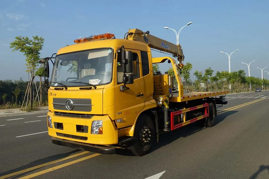 5tons 6tons 8tons Platform Towing Truck , Road Wrecker Vehicle