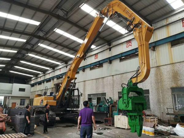 Long Boom Excavator Vibratory Pile Hammer For 6-15 Meter Steel Plate Concrete Plate Drive