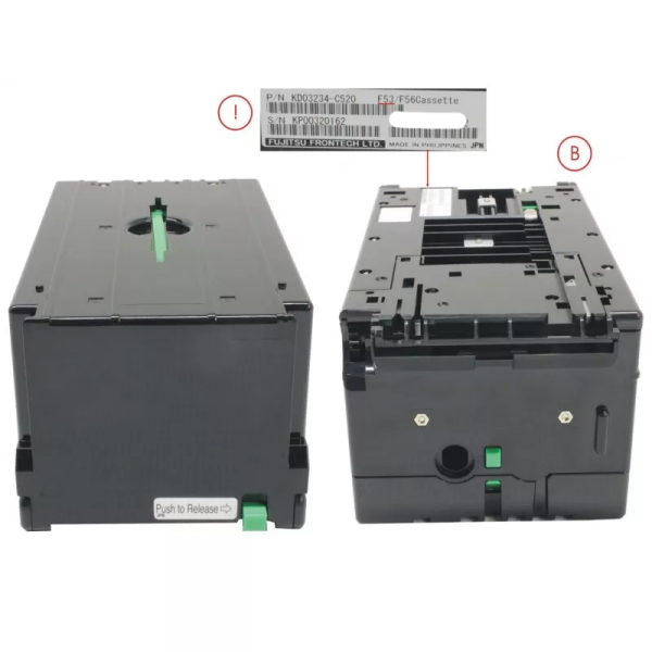 FUJITSU F53 F56 KD03234-C520 Bill Dispenser Cash Cassette KD02881-Y525 CASSETTE FRONT PRESSURE PLATE 38038445