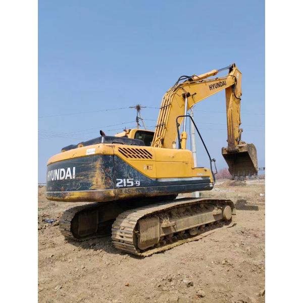 Подержанный Hyundai 215-9s экскаватор строительное оборудование оснащенное двигателем Cummins