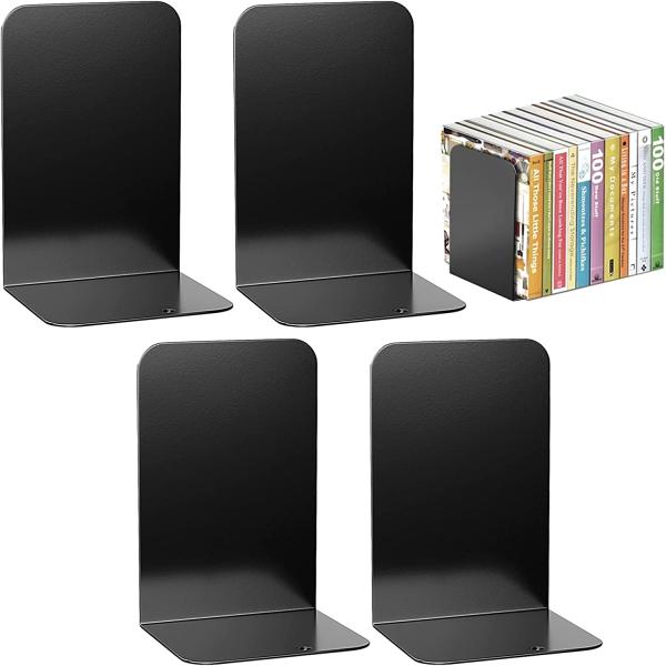 ISO9001 Rohs CE Dépositifs de livres en métal noir pour livres lourds Étagères flottantes Porteur d'étagère de livres