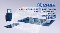 Linha linha automotivo verificador do teste do veículo in1 de AA4C 4 da inspeção da suspensão da carga do eixo do deslizamento lateral do freio