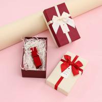 Dos cajas de encargo de empaquetado del lustre del labio de la caja cosmética de los pedazos con la cinta