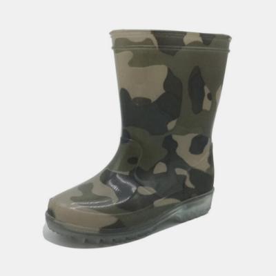 Oil Proof Kids Light Up Rain Boots , 35EU Boys Camo Rain Boots