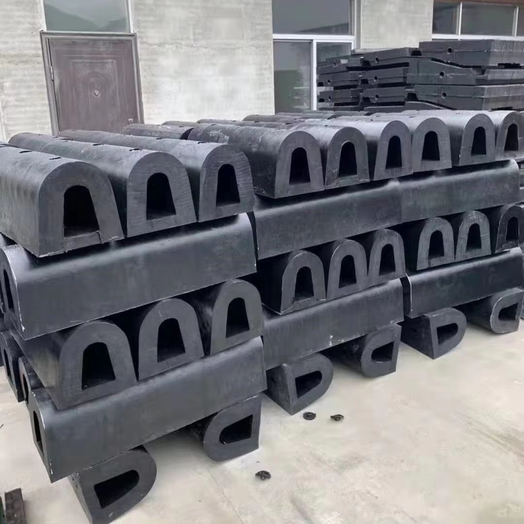 Solid Rubber D-type Fender with High Energy Absorption Cylindrical Shape Customized Size for Marine Dock Protection