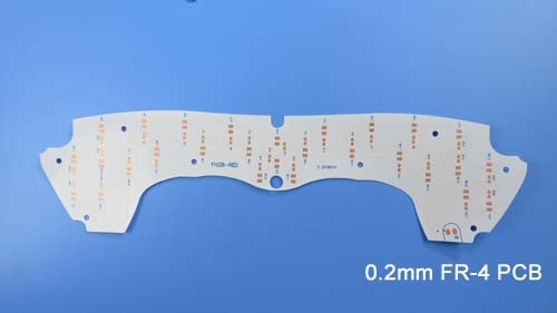 Placa de circuito impresa de una sola capa con el tablero blanco del PWB FR-4 de la máscara 0.2m m de la soldadura con OSP para el contraluz de la exhibición
