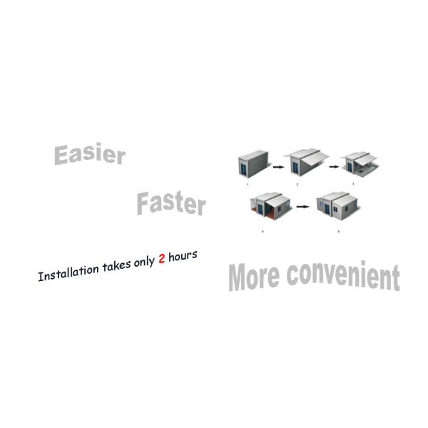 Magic House Tiny Homes on Wheels 2 Bedrooms Tiny House Trailer 20 ft Tiny Homes Modern Cheap Prefab Homes