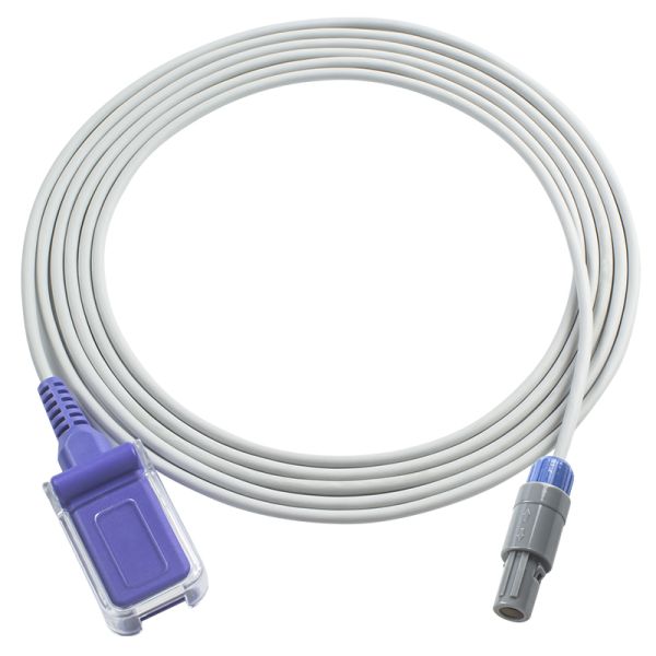 Petas SpO2 Sensor Cable SpO2 Adapter Cable Nelcor O-ximax 6Pin 40 Degree to DB9 connector