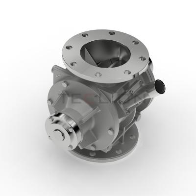 Valve rotative électrique directionnelle de serrure d'air pour poudres ou produits granulaires