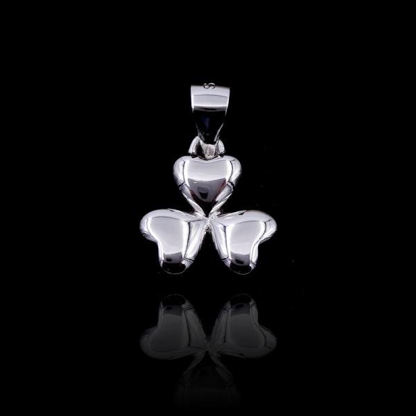 Vintage Jewelry Plain Silver Pendant Winter Snowflake Shape For Christmas