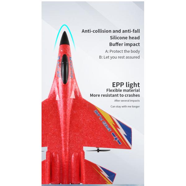 Remote Control Glider Toy for Children Electric AA Foam Airplane Flying Toy 100m Range