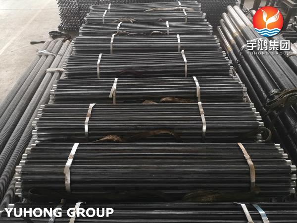 Industrial Refrigeration Longitudinal Finned Tube 15mm Copper Pipe Duplex Steel