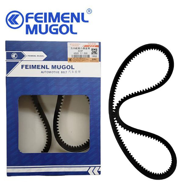 High-Performance 6320 Drive Belt 8-97085131 OEM for Isuzu 600P Power Steering Systems, designed to ensure reliable operation