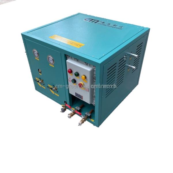 R123 R245fa Oil Less 2HP Refrigerant Recovery Charging Machine Low Pressure Refrigerant Chiller Recovery Machine