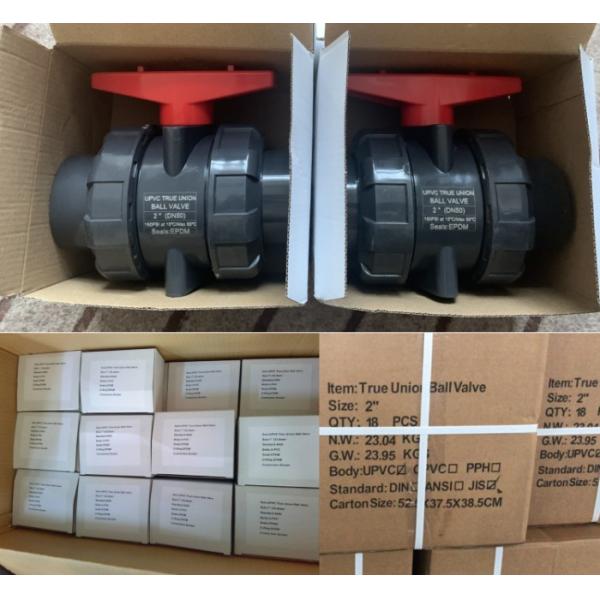 50mm Plastic Pvc Ball Valve With Epdm Rubber