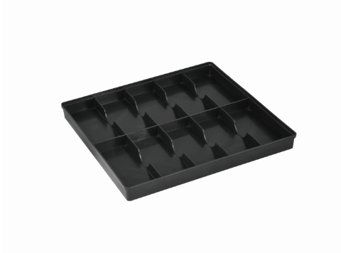 Stackable черный пластиковый проводной полипропилен подноса для небольшого хранения частей