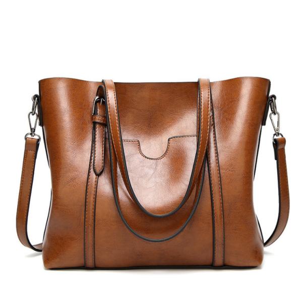 Women's Handbags PU Leather Bags Vintage Big Capacity Single Shoulder Bag