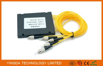Divisor de fibra óptica da caixa de Platic do ABS, módulo planar FC 1.5M do divisor do circuito do Lightwave