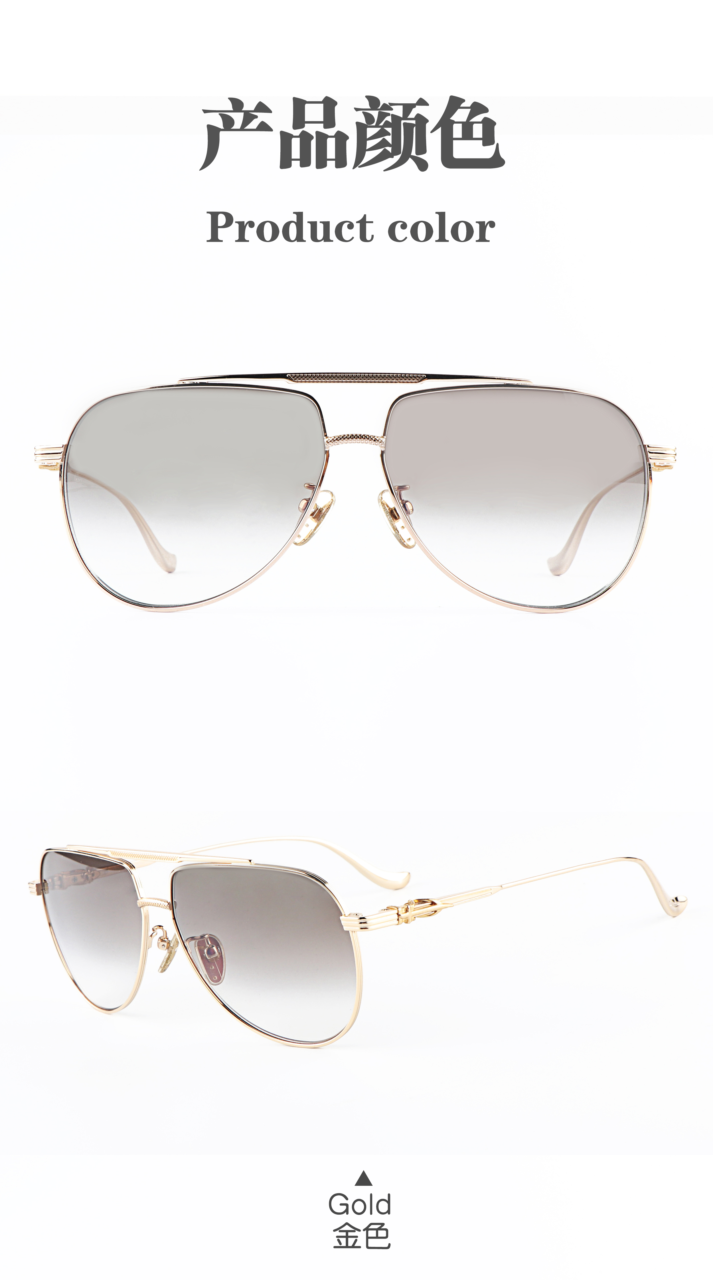 Shenzhen Wholesaler Stylish Luxury Shades Glasses Men Driving Fishing Wedding Dusk Pilot Sunglasses High Quality Branded