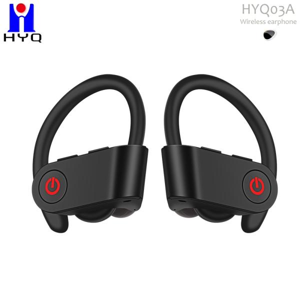 80mAh Wireless Bluetooth Earhook Sport Earpiece Compatible With Smartphones Laptop