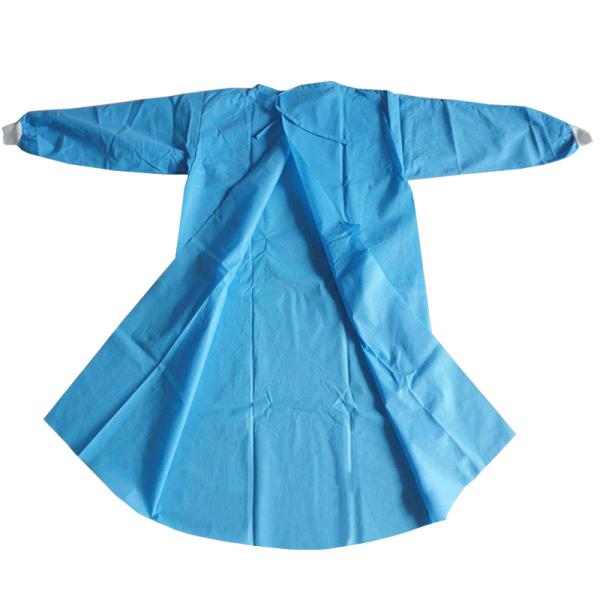 45GSM Level 2 Isolation Gown SMS Non Woven Disposable Autoclavable Surgeon