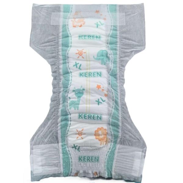 KEREN Overnight Protection Diapers Leak-Proof Breathable Baby Diapers Skin-Friendly Material