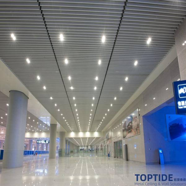 CE Certified Snap In Building Decorational Acoustical Perforated Soundproofing Aluminium Suspended Square Ceiling Tiles