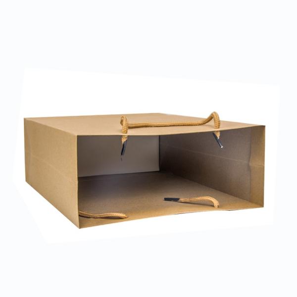 Черный белый коричневый бумажные пакеты для покупок с ручками