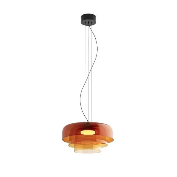 Simple Vintage Glass Lampshade Pendant Lamps Minimalist Dining Room Cafe Bar LED Chandelier (WH-AP-674)
