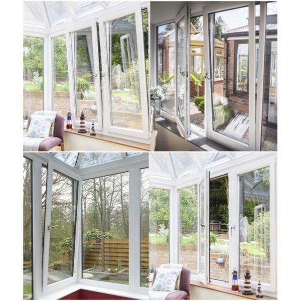 Luxury Villas Aluminium Tilt And Turn Windows Powder Coated Double Glazed