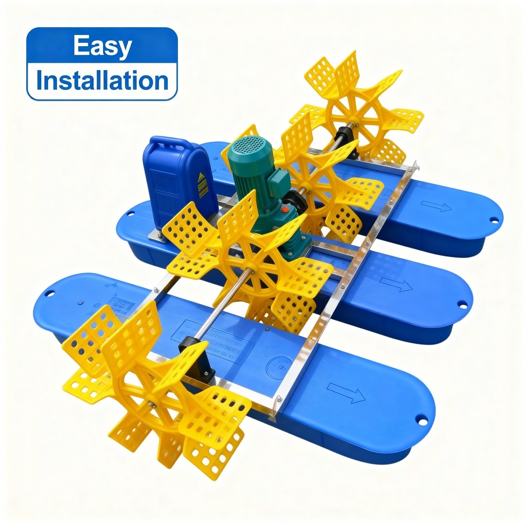 2HP 1.5KW 4 Impeller Shrimp Farming Aerator for Fish Pond Aquaculture Farming