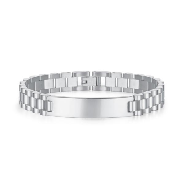 European and American Simple CNC Inlay Titanium Steel Men's Bracelet Jewelry Type Bracelets