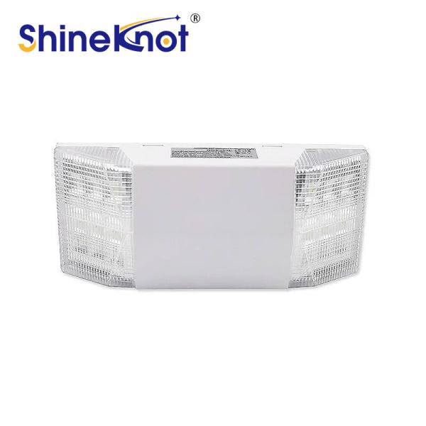 6W LED Surface Mounted Exit Sign with Two Square Heads and Lithium 3.7V 1800mAh Battery