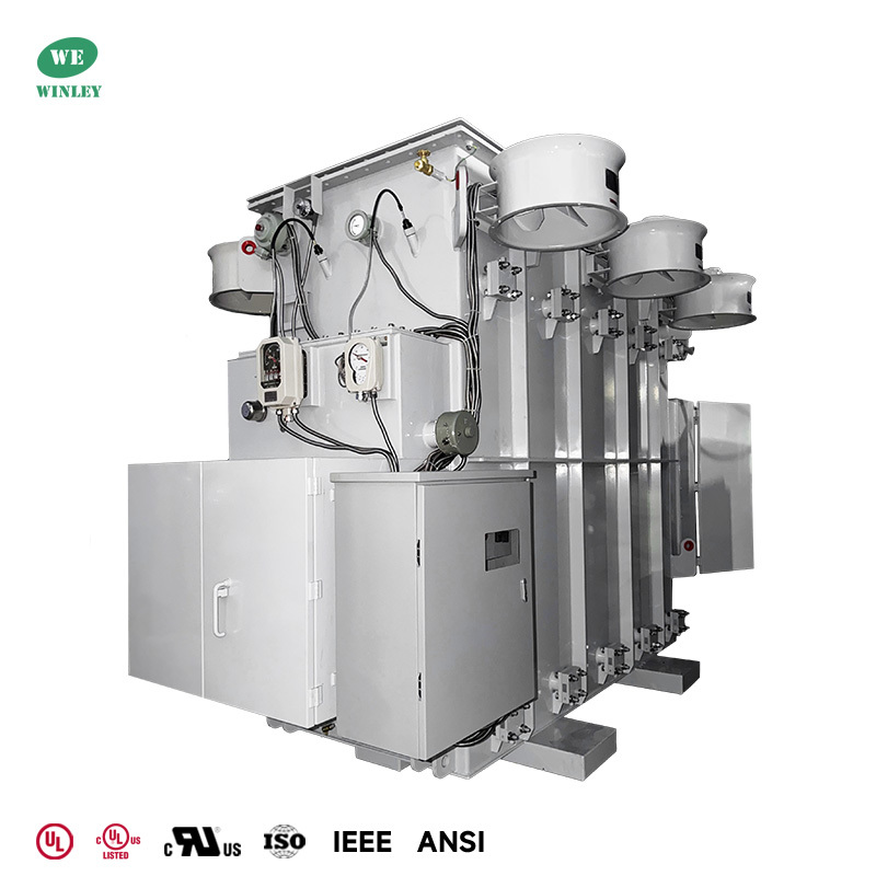 Multi-Capacity Multi-Voltage 10/11.2/12.5/14 MVA Oil Immersed Substation Power Transformer 12470V to 2400D 4160Y/2400V ONAN/ONAF ANSI/IEEE Standards
