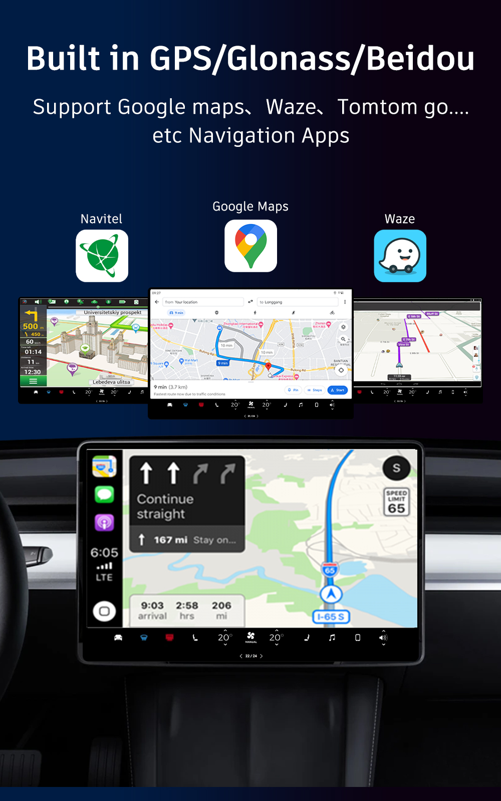 Universal Carplay TV AI Box Android 16 Qualcomm 6115 USB Plug-n-Play