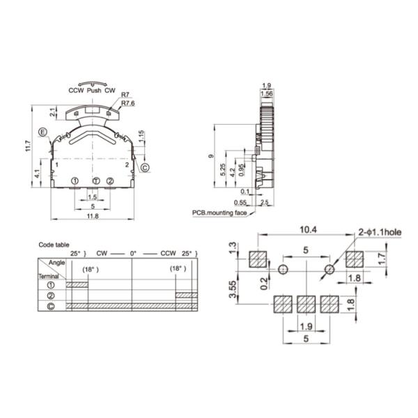 PCB Micro Push Switch Lever And Push Operation Type Momentary Tactile Switch