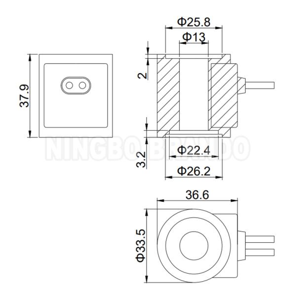 Hydraulic Solenoid Coil 6302012 12VDC 6302024 24VDC