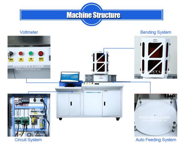 Máquina de dobra inoxidável do diodo emissor de luz Logo Number Channel Letter Benders do aço carbono da bobina lisa automática multifuncional do CNC