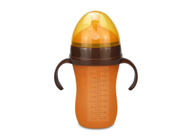 100 % Food Grade Silicone Baby Milk Bottle With Anti Colic Valve Eco Friendly