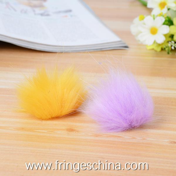 Wholesale Colorful Fake Rabbit Fur DIY Pom Pom Ball For Handbag Costume Keychain Decoration