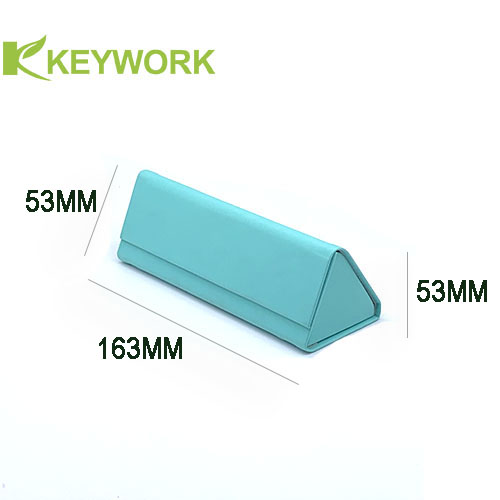 Mini Tri-Folding Optical Triangular Magnetic Metal Eyewear Case Resist Compression