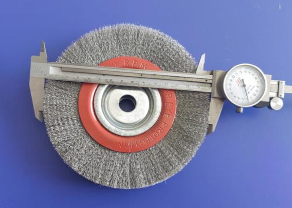 Long Life Crimped Wire Wheel Brush 150 X 16mm Stainless Steel For Removing Rust