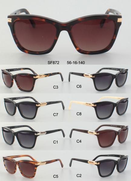 Unisex Fashion 56 - 16 - 140 Polarized Acetate Sunglasses