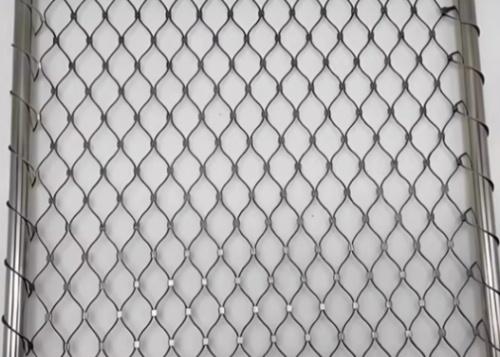 Stainless Steel 304 Rope Netting 1.6mm Cable 52mm Mesh