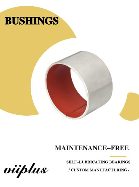 Metric Cylindrical Metal Polymer Red   Sleeve Bush Alternative Composite Bearings