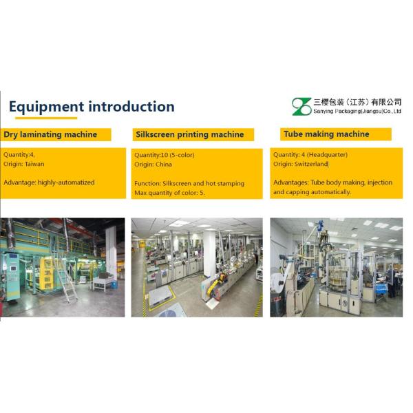 Компактная ясная трубка зубной пасты, слоистая трубка упаковывая с штемпелевать лазера