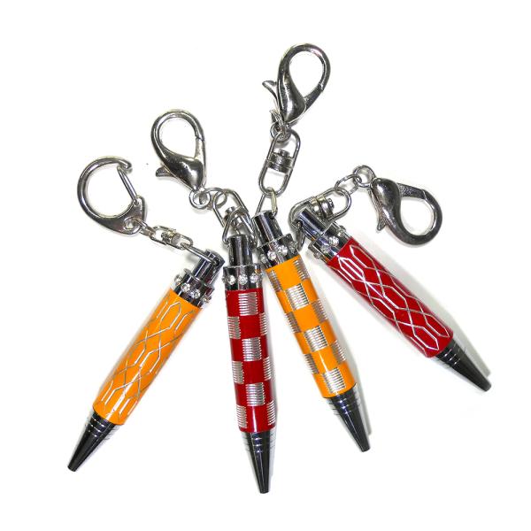 Crystal Stone Pocket Mini Pen , 73mm Twist Ballpoint Pen Baking Finish Color